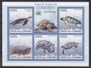 Aršík známek- UNION DES COMORES
